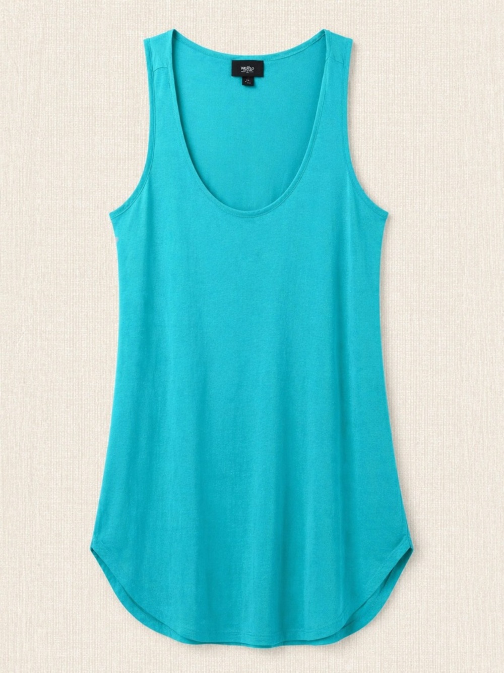 Women’s Scoop Neck Tank Top - Aqua Turquoise